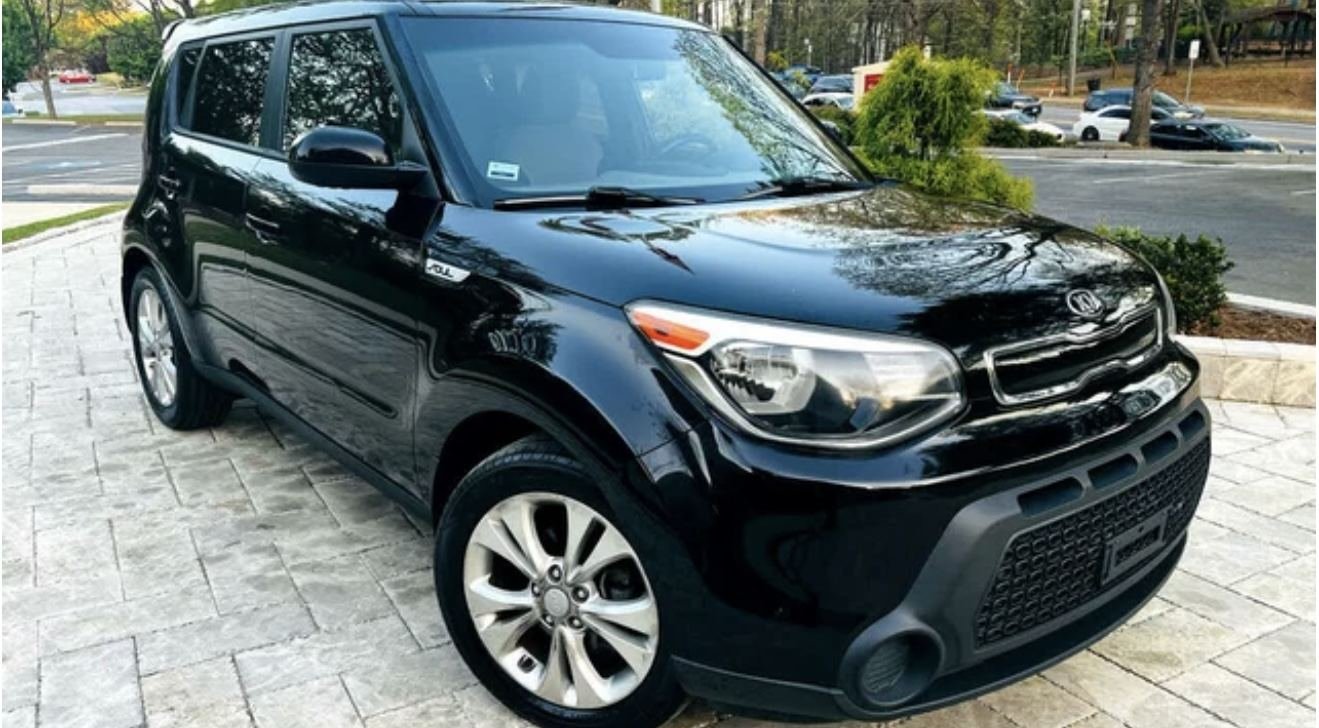 Black Kia Soul Plus available for rent