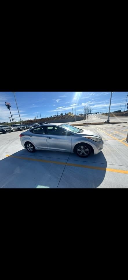 Silver Hyundai Elantra available for rent